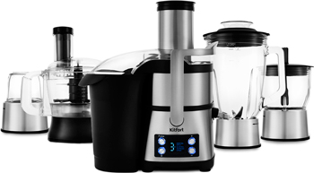 

Кухонный процессор 11 в 1 Kitfort KT 1395, Черный/серебристый
