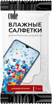 Влажные салфетки для мобильных устройств Code