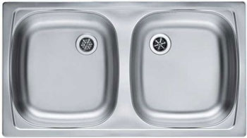 

Кухонная мойка Alveus, BASIC 160 NAT 60 780X435 2X LUX с сифоном 1071240 (1039144)