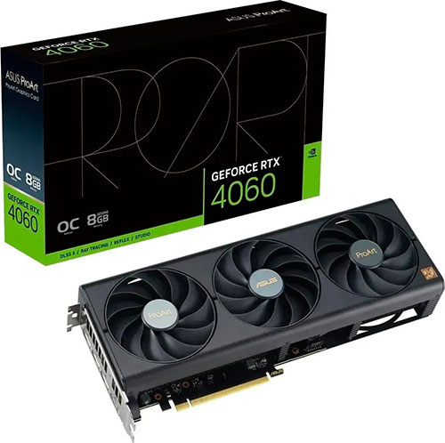 фото Видеокарта asus geforce rtx 4060 proart 8gb (proart-rtx4060-o8g)