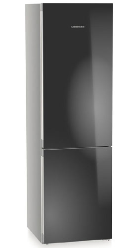 фото Двухкамерный холодильник liebherr cngbc 5723-22 001 nofrost черное стекло