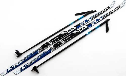 

Лыжи беговые STC NNN (Rottefella) - 150 WAX Brados LS Blue, Синий/белый/черный