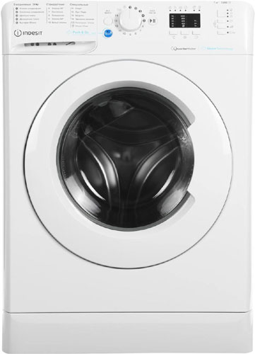 

Стиральная машина Indesit BWSA 7109 WWV RU, Белый