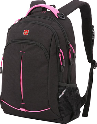 

Рюкзак Swissgear черный/фуксия фьюжн/2 мм рипстоп 32x15x46 см 22 л SA3165208408