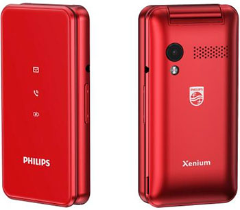 Мобильный телефон Philips Xenium E2601 красный цена и фото