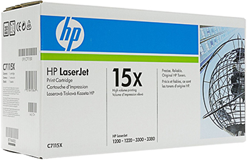 

Картридж HP, C 7115 X Черный