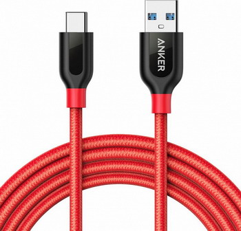 

Кабель ANKER, Powerline+ USB-C to USB A 3.0 1 8 м. красный