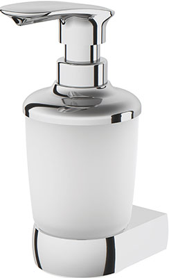Стеклянный диспенсер для жидкого мыла AM.PM Sensation A3036900 с настенным держателем хром