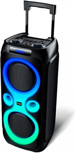 Изображение товара Портативная акустика BQ PBS2008 Black мощная стереосистема с Bluetooth FM радио и Powerbank