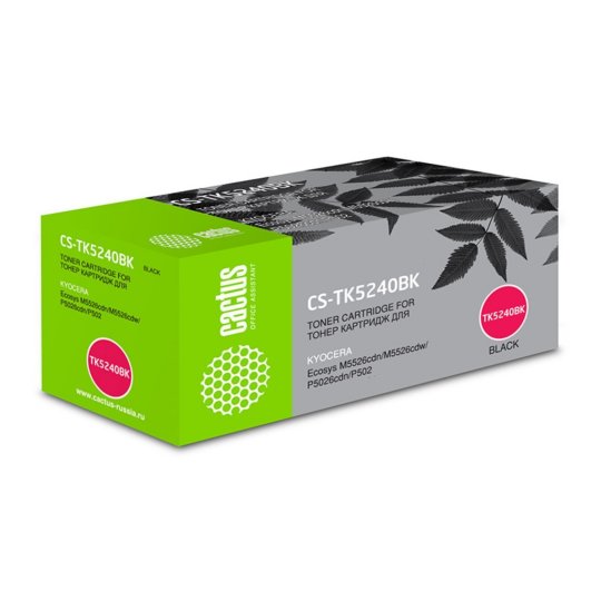 

Картридж лазерный Cactus CS-TK5240BK TK-5240BK черный (4000стр.) для Kyocera Ecosys M5526cdn/M5526cdw/P5026cdn/P5026cdw