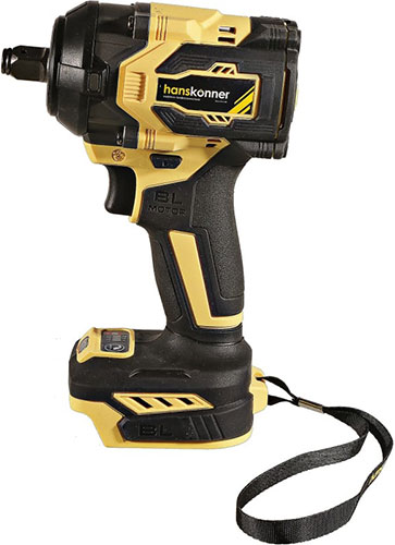 Аккумуляторный ударный гайковерт Hanskonner HCD20600BL 18 В 1BatterySystem