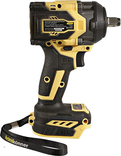 Аккумуляторный ударный гайковерт Hanskonner HCD20600BL 18 В 1BatterySystem
