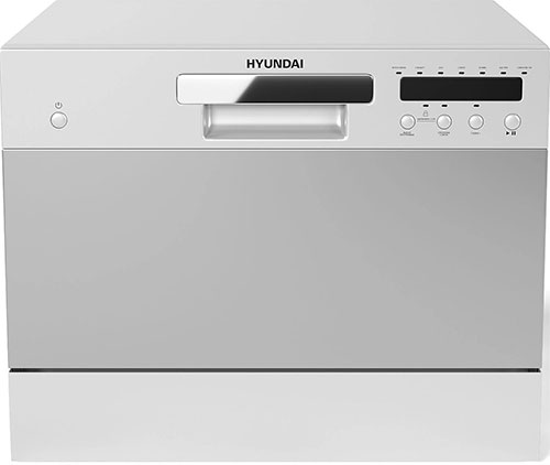 фото Компактная посудомоечная машина hyundai dt301 белый/черный