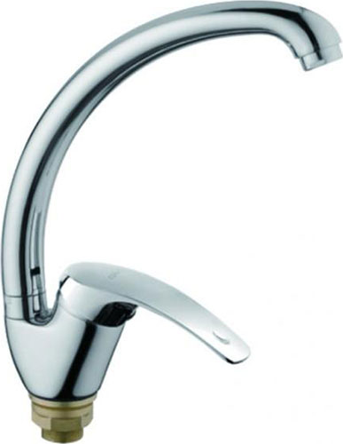 Изображение товара Смеситель для кухни D-Lin хром D150401-6 с поворотным изливом Изображение товара Смеситель для кухни D-Lin хром D150401-6 с поворотным изливом