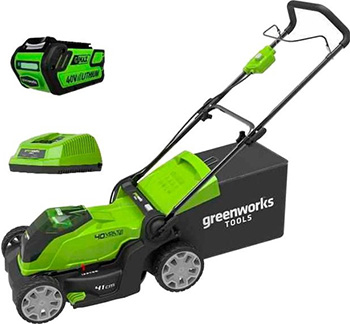 

Колесная газонокосилка Greenworks, 40 V G 40 LM 41 K3 2504707 UE