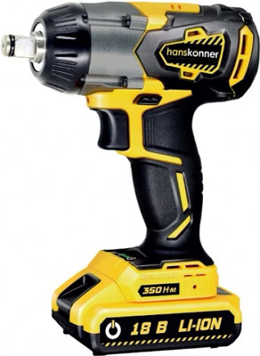 

Аккумуляторный гайковерт Hanskonner HCD18350S