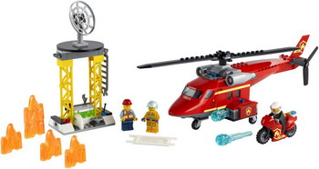 Конструктор Lego CITY ''Спасательный пожарный вертолёт'' 60281 lego city океан мини подлодка 60263