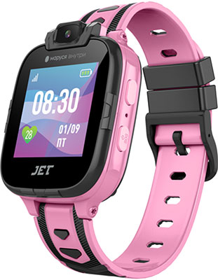 Детские часы с GPS поиском JET KID ASSISTANT pink grey