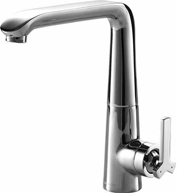Изображение товара Смеситель для кухни Bravat Waterfall F773107C-1 хром однорычажный с вращающимся изливом