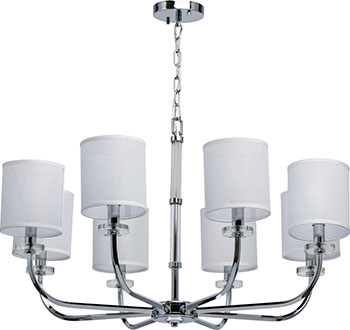 

Люстра подвесная Chiaro Палермо 8*60W E14 220 V 386017008, Хром/белый