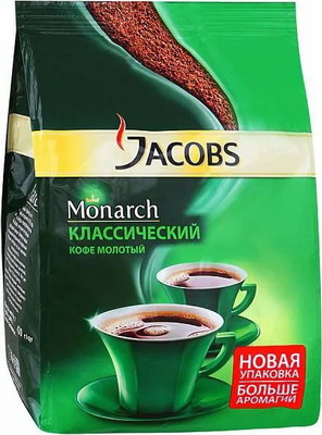 Кофе молотый Jacobs Monarch натуральный жареный молотый 430 г (4251799/8050002)
