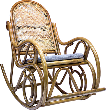

Кресло-качалка RattanDesign, MOSCOW МИ с подушкой JC-3068 цвет Мёд