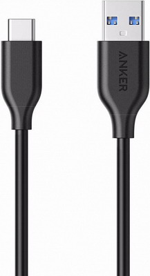 Кабель ANKER Powerline USB-C to USB-A 3.0 1.8 м. черный