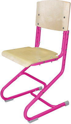 

Стул ученический регулируемый Дэми, СУТ.01-01 (ш400*г330-343*в795-874мм) розовый каркас ш/к 91891 530698