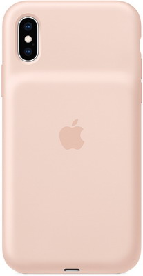Чехол-аккумулятор Apple для iPhone XS Max Smart Battery Case - Pink Sand MVQQ2ZM/A чехол аккумулятор для iphone xs apple smart battery case pink sand клип клейс силикон беспроводная зарядка