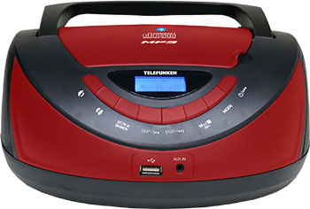 

Магнитола Telefunken, TF-CSRP3497B (черный с красным)