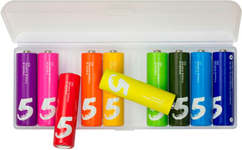 

Батарейка Zmi Rainbow AA501 тип AA (уп.10 шт), цветные