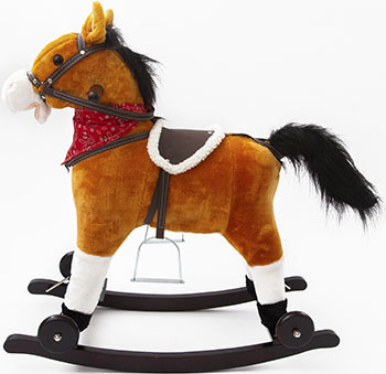 

Лошадка каталка-качалка Amarobaby West, с колесами, коричневый, 69.5x28.5x74 см AMARO-28W-K0