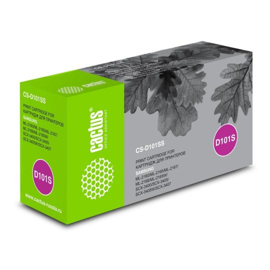 

Картридж лазерный Cactus CS-D101SS MLT-D101S черный (1500стр.) для Samsung ML-2160/2165/2167/2168/SCX-3400/3405