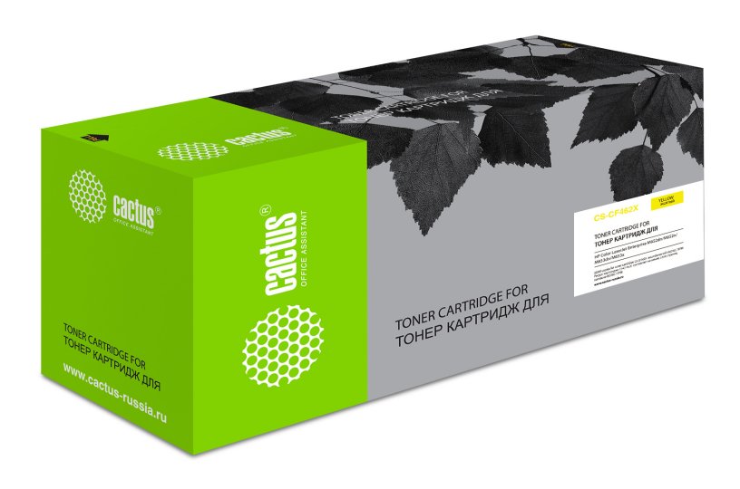 

Картридж лазерный Cactus CS-CF462X CF462X желтый (22000стр.) для HP Color LJ Enterprise M652dn/M653dn/M681dh