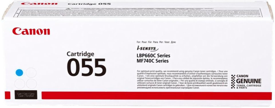 

Картридж лазерный Canon 055C 3015C002 голубой (2100стр.) для LBP663Cdw/LBP664Cx/MF746Cx/MF742Cdw/MF744Cdw