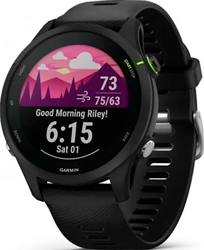 фото Часы garmin forerunner 255 music, с черным ремешком (010-02641-30)