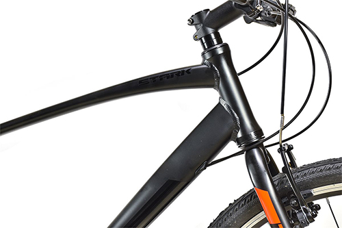 Велосипед Stark 24 Terros 283 V черный матовый металликоранжевый черный 18 HQ-0014212