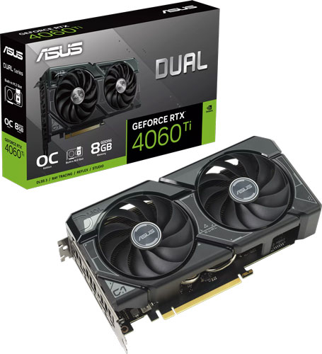 фото Видеокарта asus geforce rtx 4060 ti ssd dual oc edition (dual-rtx4060ti-o8g-ssd)