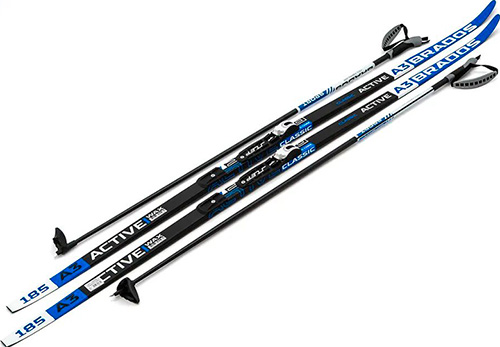 

Лыжи беговые STC NNN - 185 WAX Brados Active A3 Blue, Синий/белый/черный