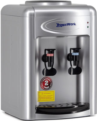 

Кулер настольный Aqua Work AW 0.7TKR (СЕРЕБРО), только нагрев, Серебристый/черный