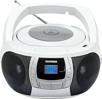 

Магнитола Telefunken, TF-CSRP3498B (белый с черным)