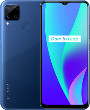 realme c15 blue colour