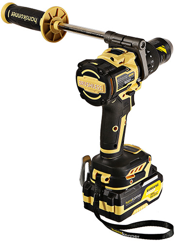 Аккумуляторный шуруповерт Hanskonner HCD20165PRO 1BatterySystem 18 В 165 Нм 2040 Ач SAMSUNG 13мм кейс HS