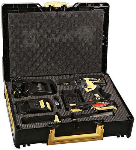 Аккумуляторный шуруповерт Hanskonner HCD20165PRO 1BatterySystem 18 В 165 Нм 2040 Ач SAMSUNG 13мм кейс HS