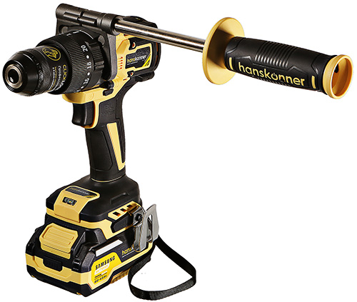 Аккумуляторный шуруповерт Hanskonner HCD20165PRO 1BatterySystem 18 В 165 Нм 2040 Ач SAMSUNG 13мм кейс HS