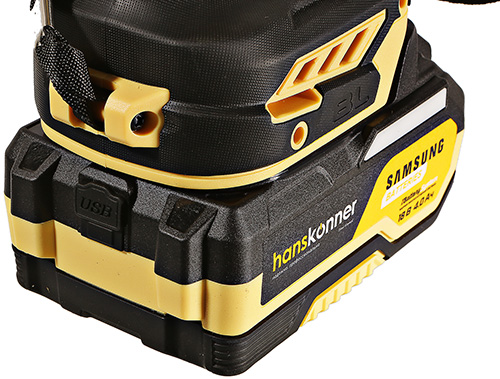 Аккумуляторный шуруповерт Hanskonner HCD20165PRO 1BatterySystem 18 В 165 Нм 2040 Ач SAMSUNG 13мм кейс HS