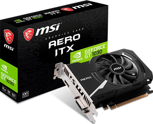 фото Видеокарта msi geforce gt 1030 (aero itx 2gd4 oc)