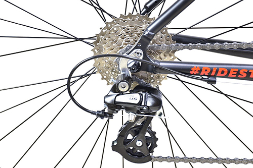 Велосипед Stark 24 Terros 283 V черный матовый металликоранжевый черный 20 HQ-0014213