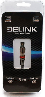 

Кабель Delink, TOSLINK-TOSLINK Metall Grey 3 0м
