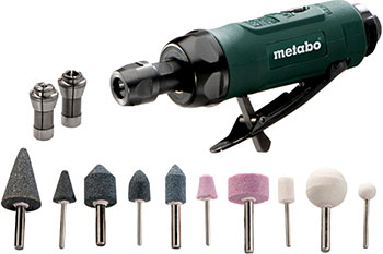 

Машина шлифовальная пневматическая Metabo, DG 25 Set 3/6мм 11насадок кейс 604116500
